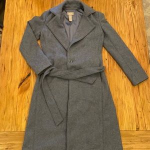 XS Old Navy Blue Wool Blend Coat